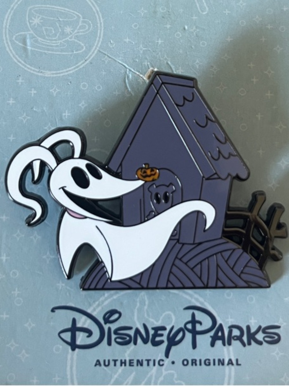 Disney Parks Oogie Boogie Booster Pin - Ghostly House